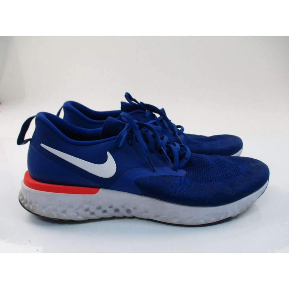 Nike Odyssey React Flyknit 2 Men 13 Blue AH1015-401 Running Shoes